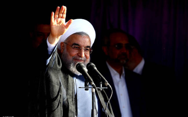 روحانی در انتخابات ریاست جمهوری ایران برنده شد 